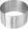 Formë rrethore për tortë e rregullueshme, inox, 16 30cm, lartësi 8.5cm, argjendtë