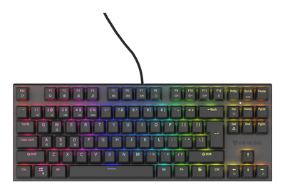 Tastierë Genesis Thor 303 TKL, Outemu Brown, RGB, e zezë