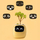 Vazo inteligjente PLANTSIO Smart Pet Planter Robot, udhëzues për përkujdesjen e bimëve, ndërvepron me emoji, e verdhë