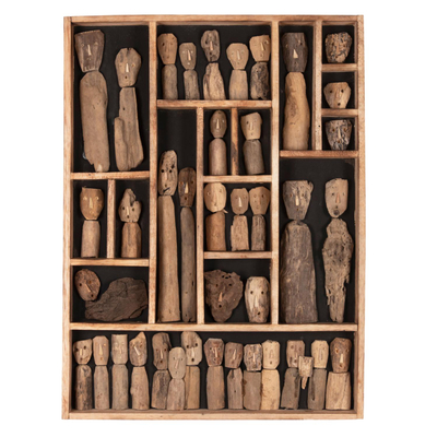 Figurë muri Driftwood frame 60×5×80 cm (HM4275)