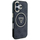 Футрола за телефон Guess IML Metal Glitter 4G Circle Triangle, за iPhone 16 6.1", MagSafe, црна