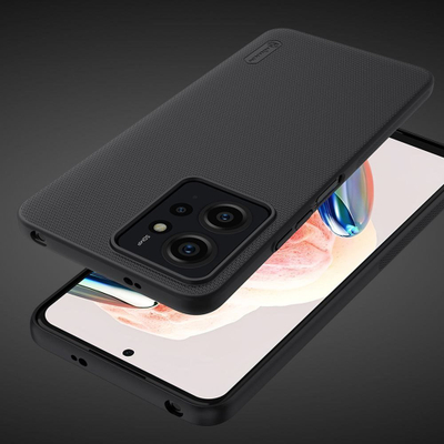 Këllëf telefoni Nillkin Super Frosted, plastik i fortë, me sipërfaqe mat, i zi