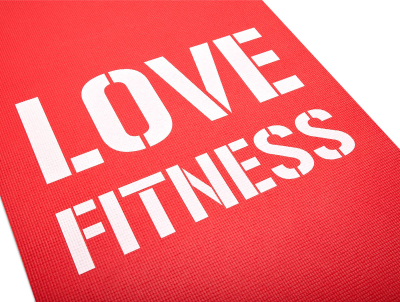 Tapet fitnesi Reebok Love RAMT-11024RDL, 4mm, PVC, i kuq