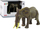 Figurinë lodër LeanToys Animals of the World Elefant, plastikë, gri