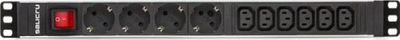 Shirit energjie Salicru SPS 4F+6F PDU, 10 dalje SCH+C13/C14, 1U, i zi
