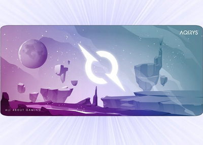 Mousepad gaming Aqirys EclipseXL, sipërfaqe mikrofibre, bazë kundër rrëshqitjes, shumëngjyrësh