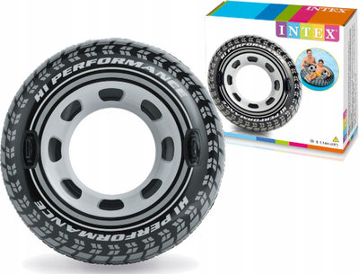 Dyshek frymz Intex Radial Tire, PVC, për pishin edhe plazh, shumëngjyrsh