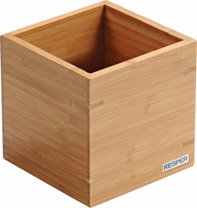Kuti organizuese Kesper Bamboo, 13 x 13 cm, bambu natyrale
