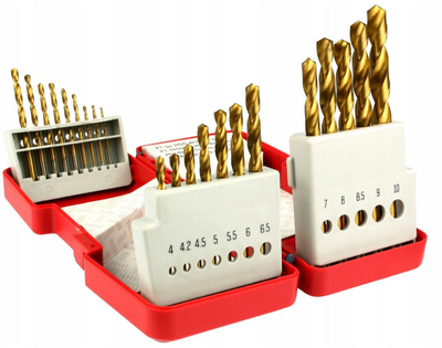 Сет сврдла Склил HSS TiN, 21 парче, од 1.5 mm до 10 mm