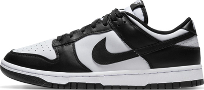 Atlete Nike Dunk Low Retro DD1391 100, lëkurë, për burra, bardh e zi