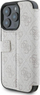 Këllëf telefoni Guess GUBKP16L4GMGPI, tip “book” për iPhone 16 Pro 6.3", me logo metalike 4G, rozë
