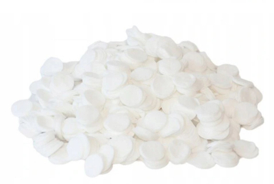 Pads pambuku kozmetik Activeshop, 500 g, 1200 copë, të bardha