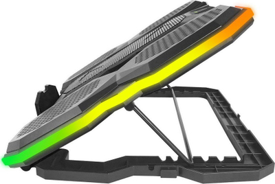 Mbajtëse ftohëse laptopi Esperanza Breva ECG107, 17", RGB, e zezë