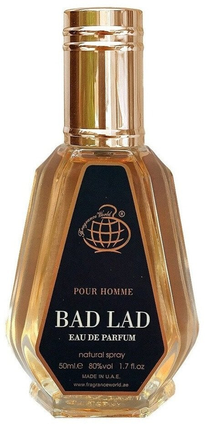 Parfum Fragrance World Bad Lad për burra, Eau de Parfum, 50 ml