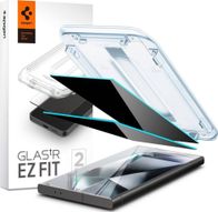 Mbrojtëse ekrani Spigen GlasTR EZ FIT Privacy për Galaxy S24 Ultra, xham i temperuar, 2 copë, transparent