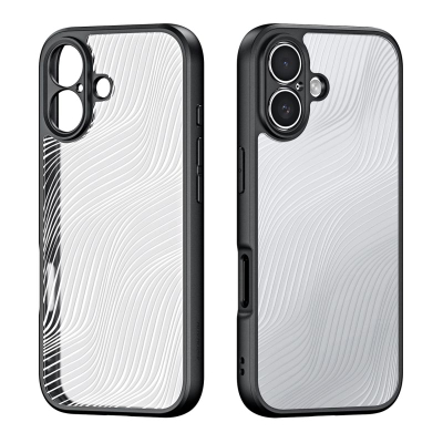 Këllëf telefoni DUX DUCIS Magnetic për iPhone 17 Pro Max dhe iPhone 17 Air, me magnet, transparent me kornizë të zezë