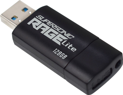 USB Patriot Supersonic Rage Lite, 128GB, USB 3.2, e zezë