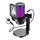 Mikrofon gaming Maono DGM20, USB, me ndriçim RGB, i zi