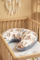 Jastëk për gjidhënie Ceba Baby Muslin Dragons Jeans, pambuk, mbushje silikon, blu