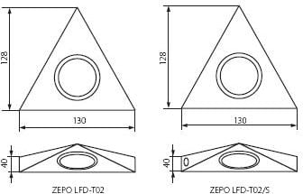 Ndriçues nën dollap Kanlux Zepo LFD-T02-C/M, 20W, G4, krom mat
