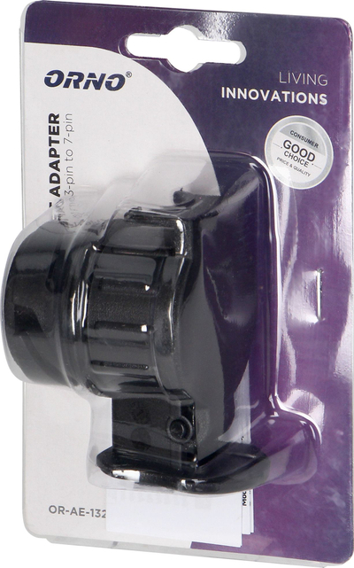 Adapter prize rimorkio Orno 4563, 13 n’7 pin, 12/24V, plastik