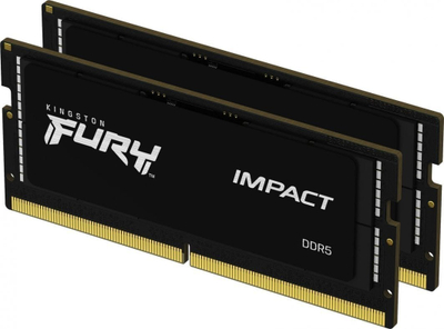 Memorie Laptop Kingston Fury Impact, SODIMM, DDR5, 32GB, 5600MHz, e zezë