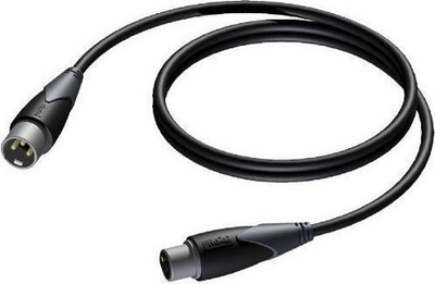 Kabëll audio Procab CLD953, XLR mashkull me XLR femër, 5 m, i zi
