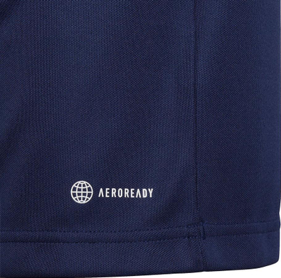 Bluzë sportive për kalamoj Adidas Entrada 22 Tr Top Jr H57484, poliester i ricikluar, me zinxhir 1/4, blu navy