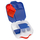 Kuti ushqimi b.box Snack Box Superman, me ndarje, mbyllje e sigurt, blu