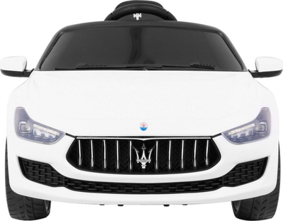 Makina elektrike për fëmijë Maserati Ghibli, telekomandë, rrota EVA, e bardhë