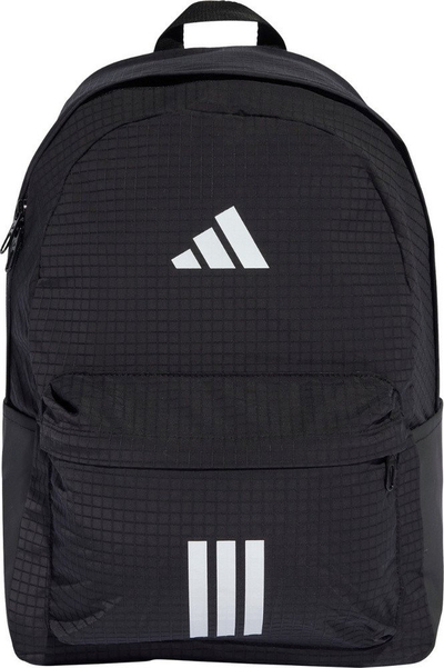 Çantë shpine adidas Essentials 3 Stripes Back To School 2 JX6497, 100% poliester, me xhepa me zinxhir, e zezë