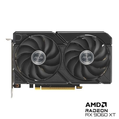 Karte grafike ASUS Dual Radeon RX 9060 XT, 16GB GDDR6, e zezë