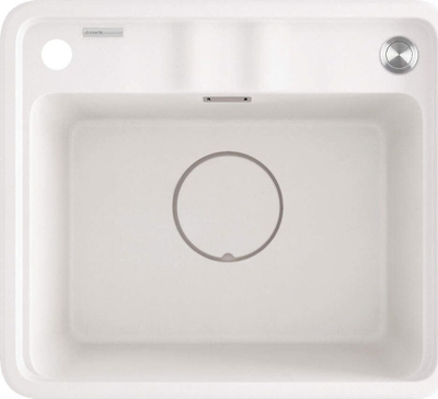 Lavabo kuzhine Deante Momi, 1 tas, granit, alabaster e çelët