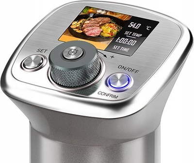 Gatuese sous vide Evolveo Salente ChefMax, ekran me ngjyra, çelik inox, gri-argjendtë