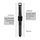 Rrip lëkure 4wrist për Apple Watch - 42/44/45/49 mm, i zi