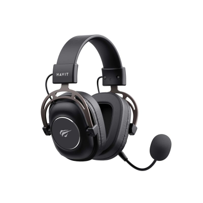 Kufje gaming Havit H2002YG, pa tela 2.4G edhe me Bluetooth, ngjyrë e zezë okër
