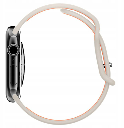 Rrip ore inteligjente Spigen Nano Pop për Apple Watch 6 7 8 9 10 SE, 40 41 42 mm, portokalli