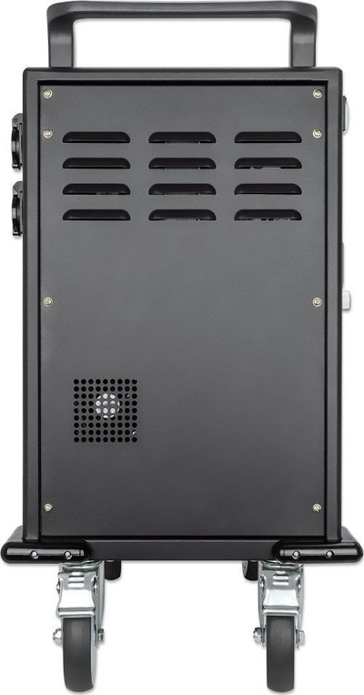 Количка за полнење Манхетен MH 32 USB C PD, 576W, 32 порти, црна