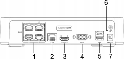IP регистратор Hilook by Hikvision NVR-4CH-H/4P, 4 канали, 4MP, бел