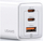 Karikues muri USAMS Sandru Series US CC180, 65W, 2x USB C 1x USB, i bardhë