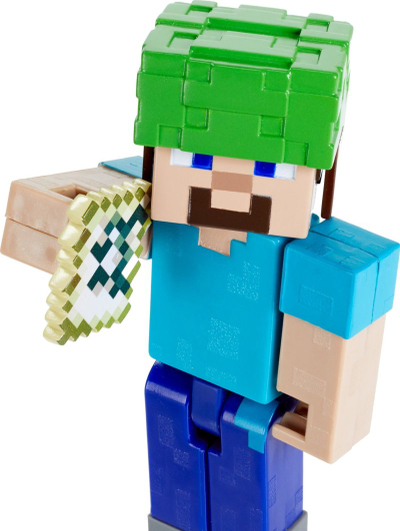 Figurë loje Educa Borras Minecraft, 8 cm, me nyje që lëvizin, shumëngjyrëshe