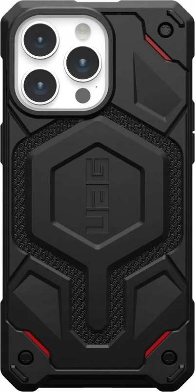 Këllëf telefoni UAG Monarch Pro MagSafe për iPhone 16 Pro Max, Kevlar, i zi