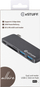 USB Hub eSTUFF, USB-C, USB 3.0, SD, microSD, hirtë