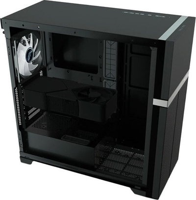 Куќиште за компјутер VK02 Lite Mid Tower ATX, калено стакло, ARGB, црно