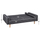 Divan-shtrat Salvador me 2 jastëkë 224x88x84cm (HM3150.01), gri