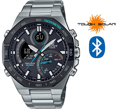 Orë për meshkuj Casio Edifice, e argjendtë