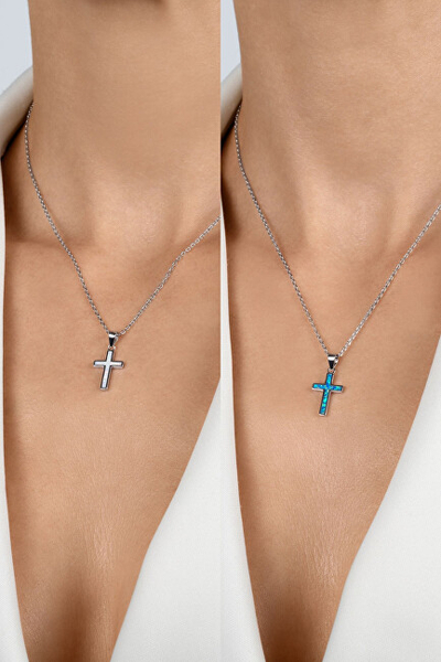 Pendant për varëse Brilio Silver PT141Y, i artë/ i bardhë