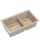 Lavabo kuzhine Alveus Logan 120 GraniteQ, 76x45x23.5 cm, 2 vaska nën banak, pearl beige me elemente bakri
