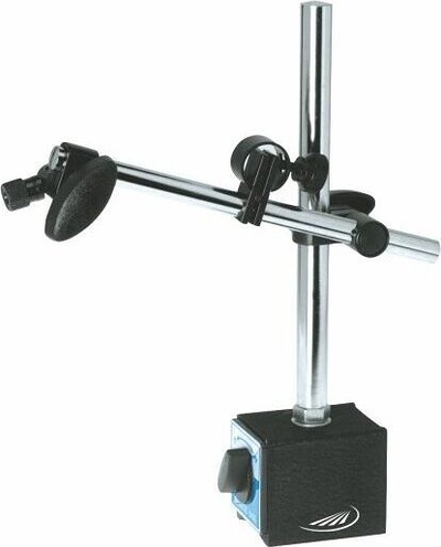 Mbajtës matës HELIOS PREISSER 0753110, konstruksion metalik, bazë magnetike, i zi