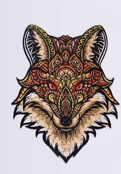 Puzzle druri PuzzleOK Eco Enchanted Fox, 70 pjesë, format A4, shumëngjyrësh